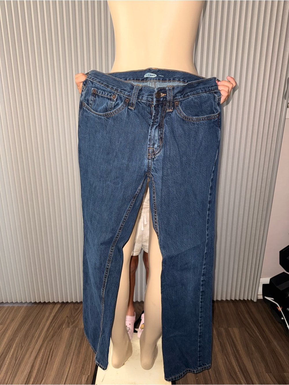Old Navy Dark Blue Kids' Straight-Leg Jeans